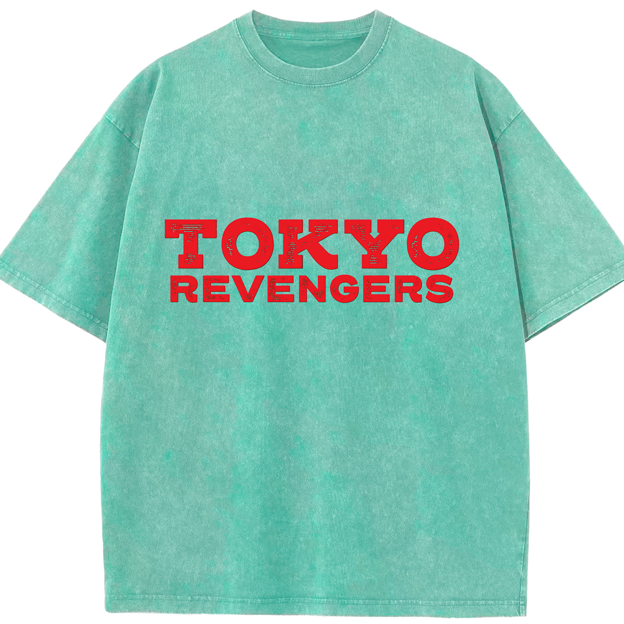 （画像用） 東京リベンジャーズ Tokyo Revengers 綿100% ヴィンテージ風 半袖Tシャツ（フロントプリント）